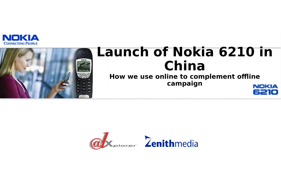 Launch of Nokia 6210 in China.ppt_第2页