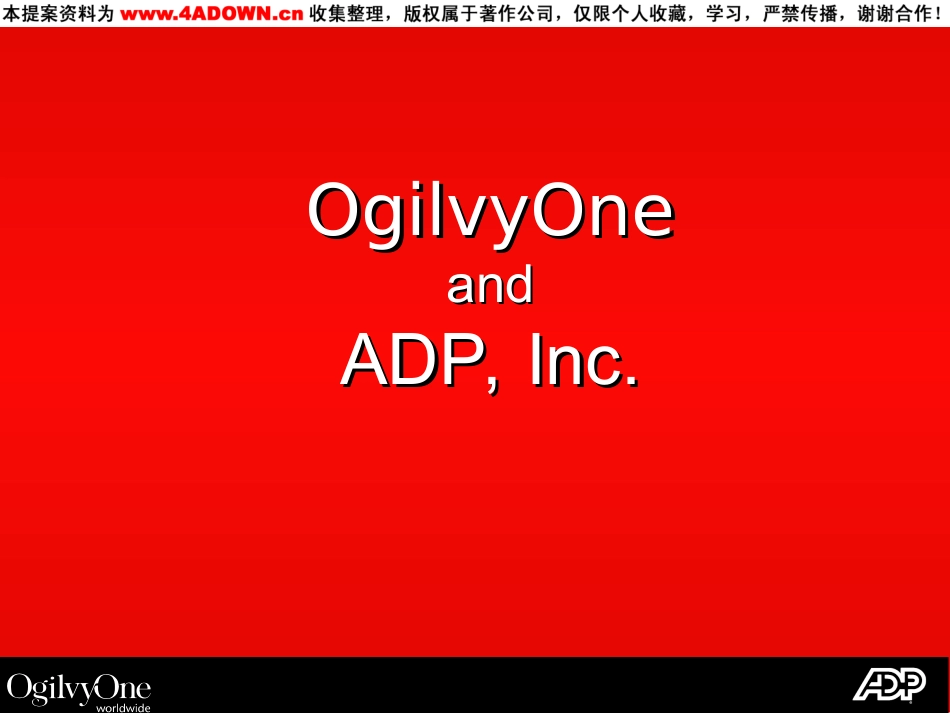 OgilvyOne and ADP, Inc.ppt_第2页