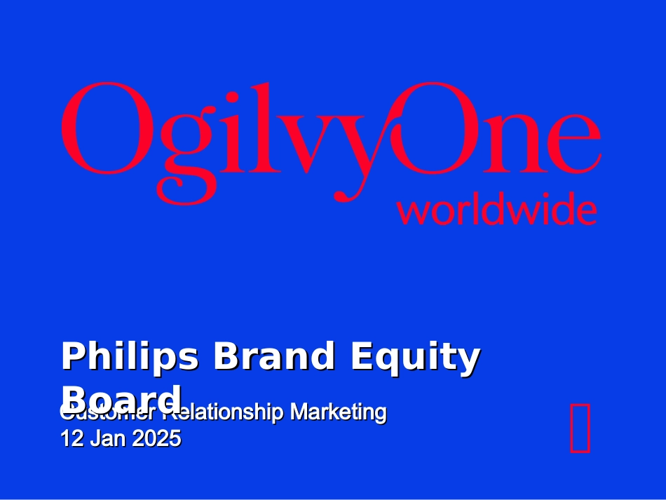 Philips Brand Equity Board .PPT_第2页