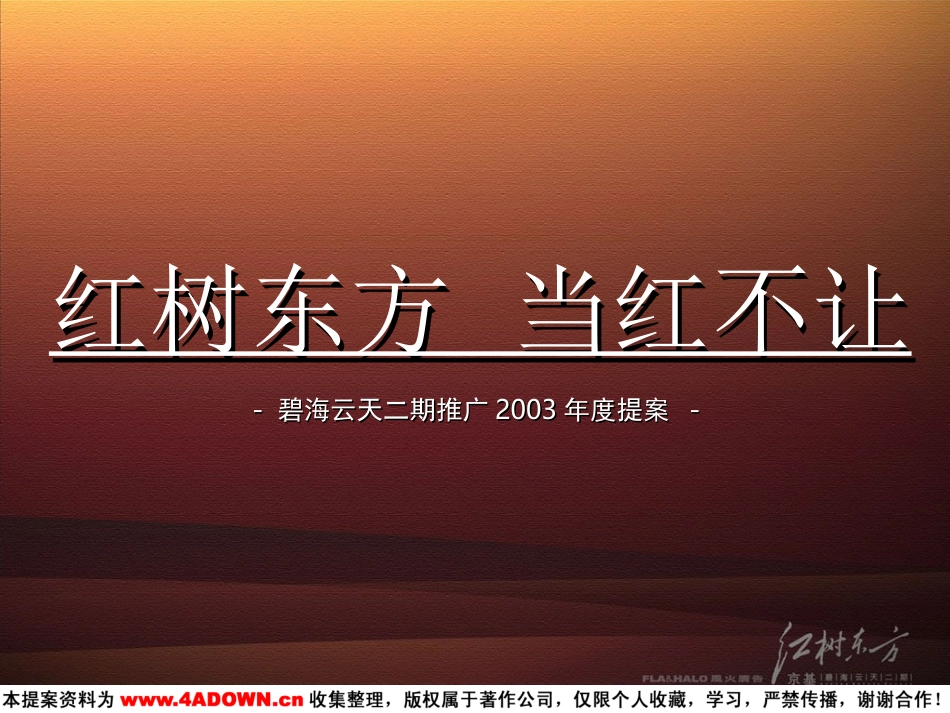 碧海云天二期推广2003年度提案.ppt_第2页