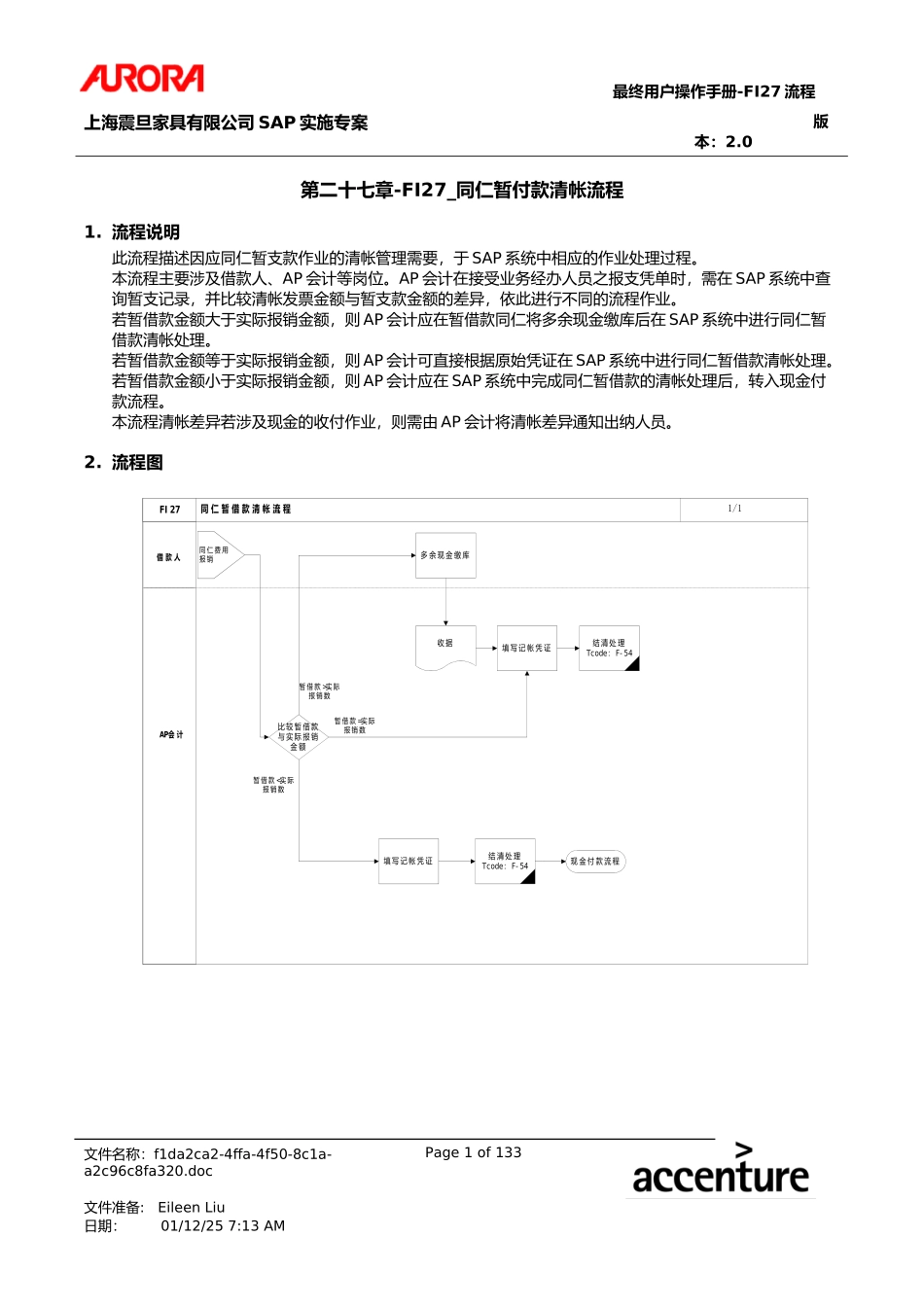 第二十七章-FI27_同仁暂付款清帐流程.doc_第1页