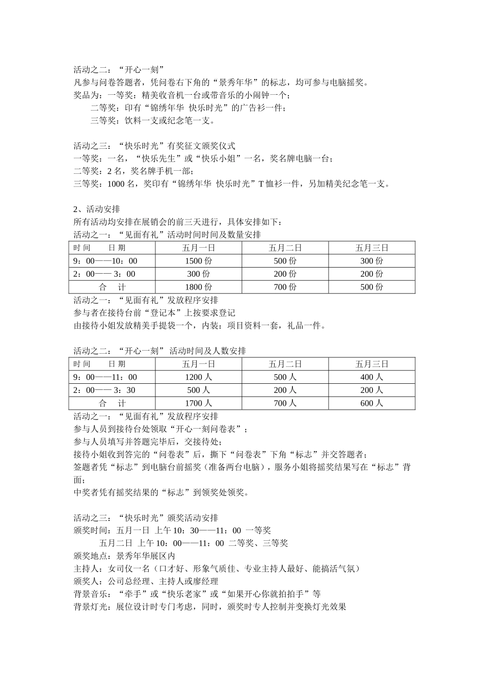 景秀年华2001年花园春季房地产展销会方案.doc_第2页