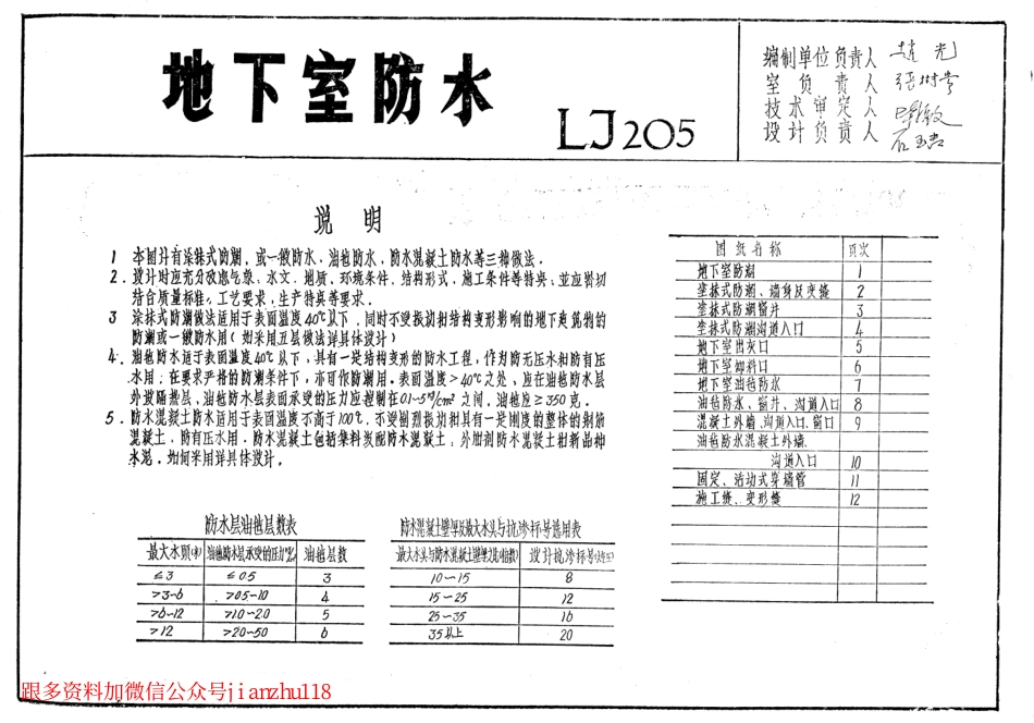 LJ205 建筑配件通用图集 地下室防水配件.pdf_第1页