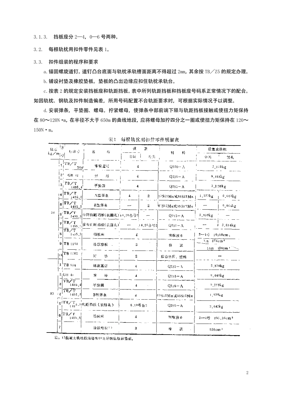 TBT1495-2003 弹条Ⅰ型扣件(第1-5部分).pdf_第3页