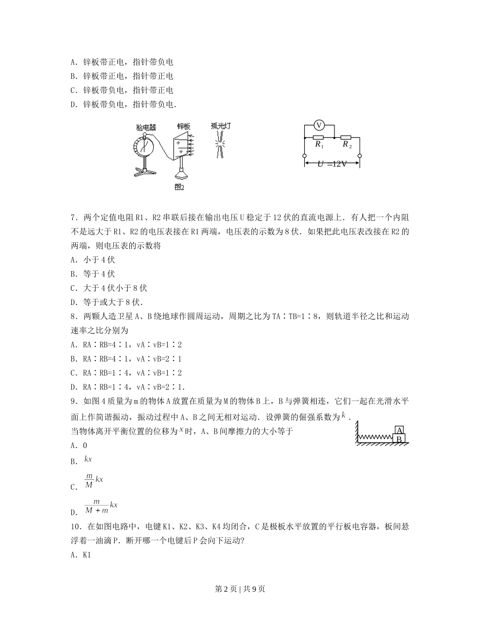 1995年广西高考物理真题及答案.doc_第2页