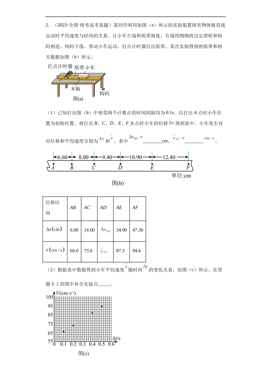 专题17 力学实验 (解析版).docx_第2页