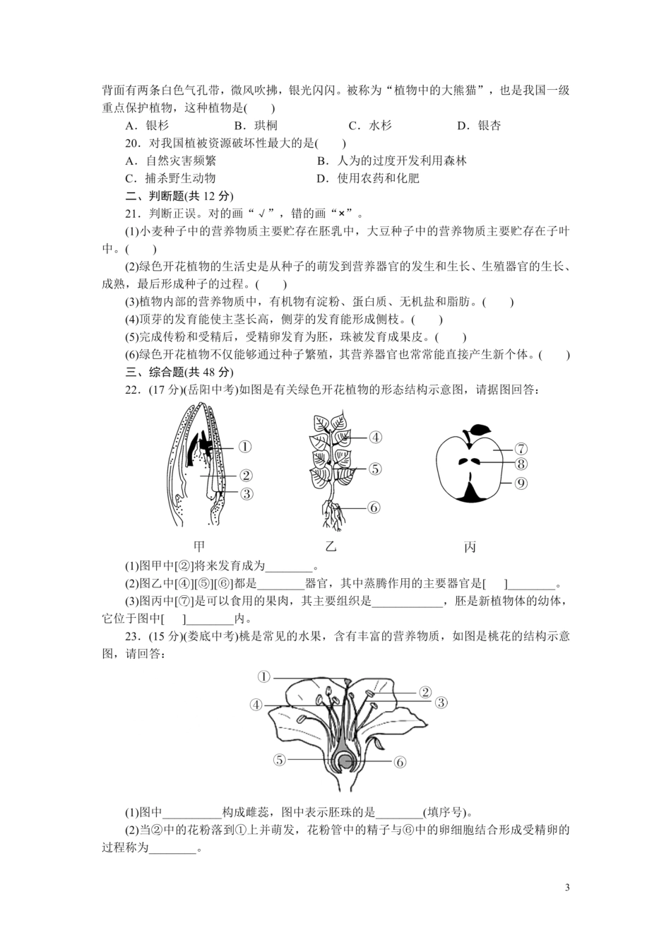 5.第6、7章检测卷（带答案）_00.pdf_第3页