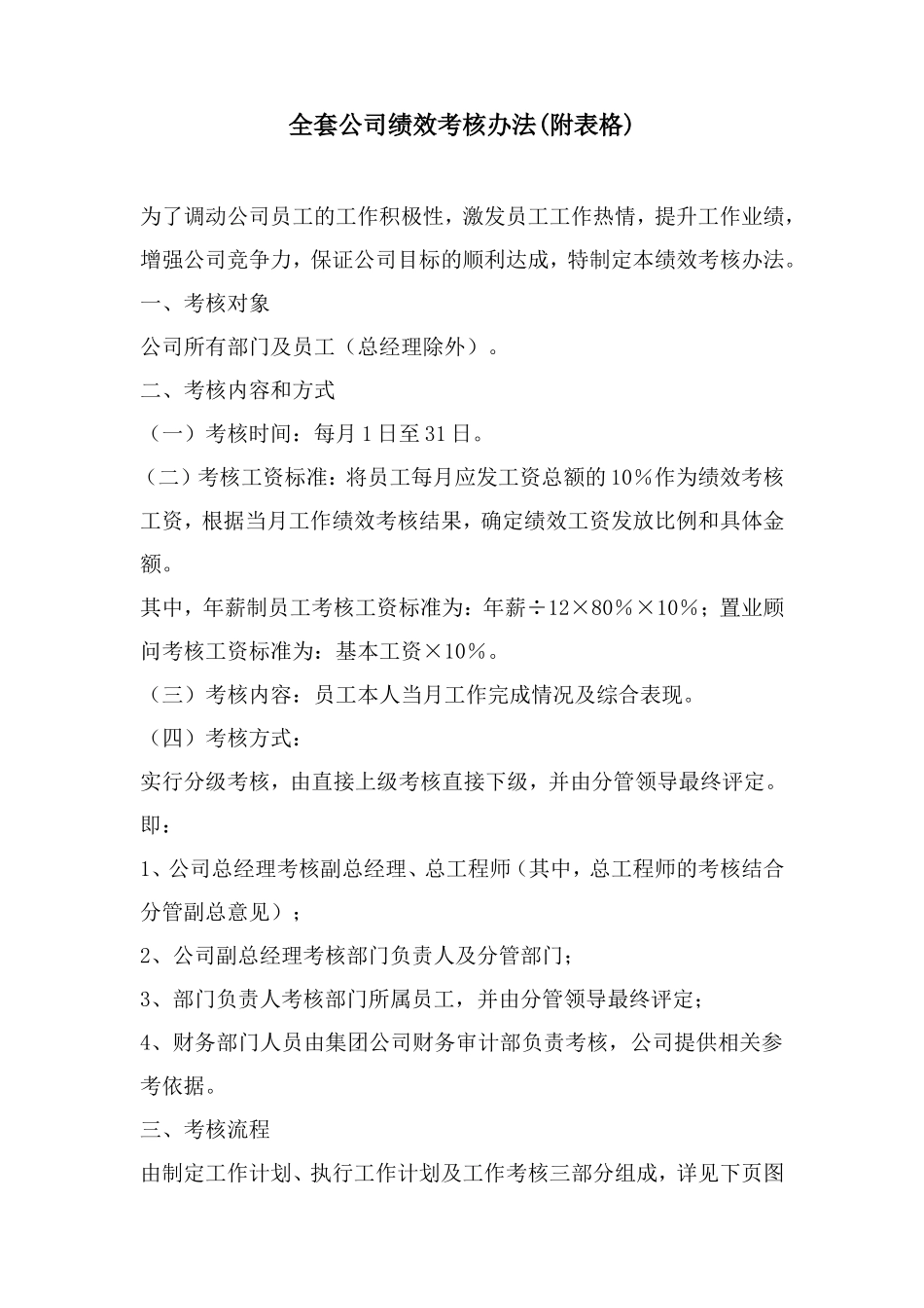 128全套公司绩效考核办法（附表格）.doc_第1页