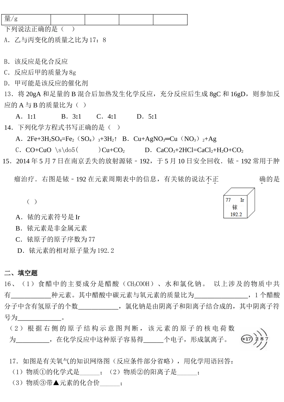 科粤版九年级化学上学期期末测试题.doc_第3页