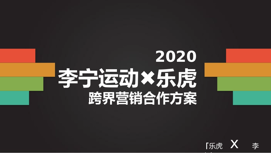 2020李宁运动 x 乐虎跨界营销合作方案.pptx_第1页