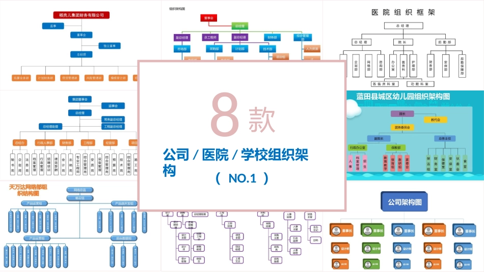 8款公司组织架构PPT图表合集.pptx_第1页