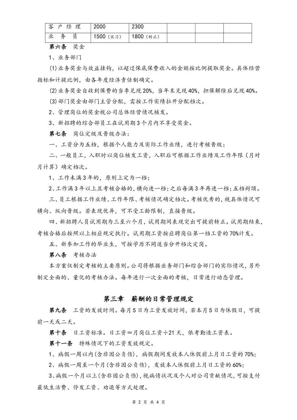 14-【实例】融资担保公司薪酬制度.doc_第2页