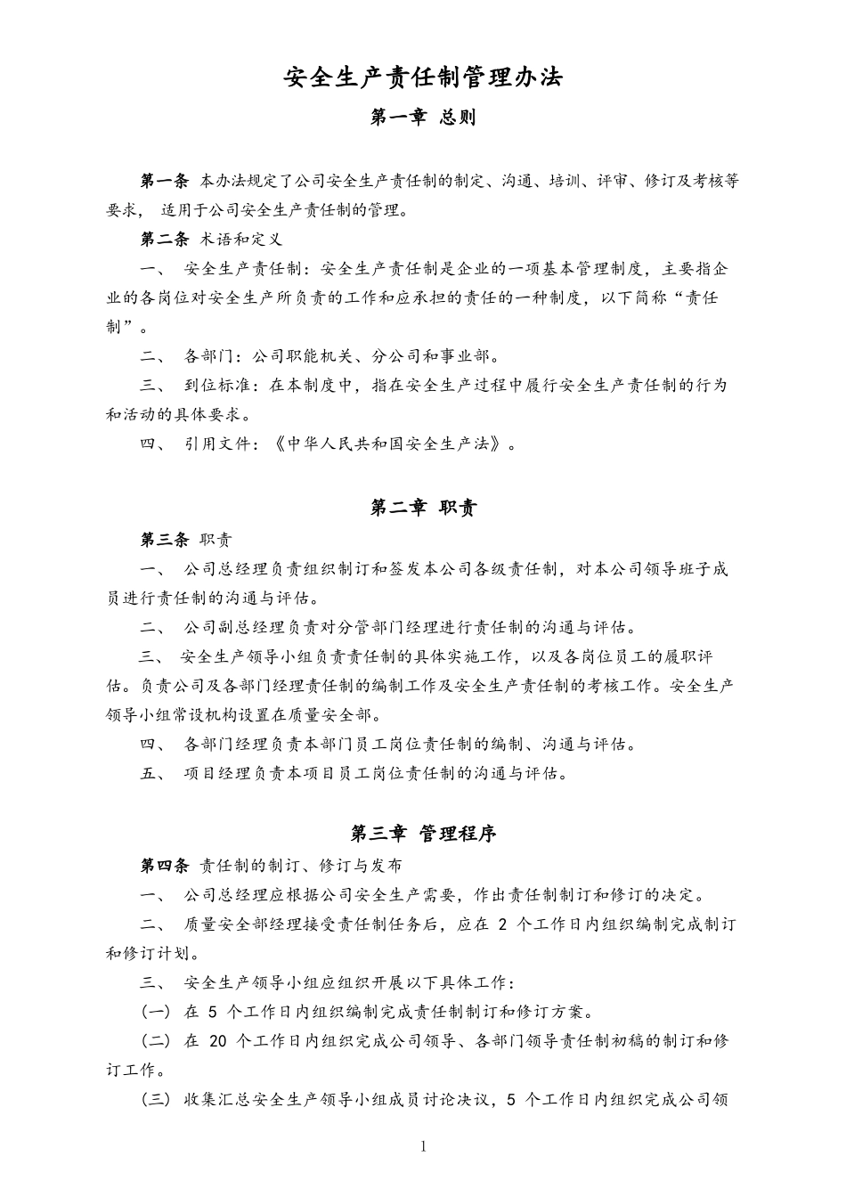 00--00-安全生产责任制管理办法.docx_第1页