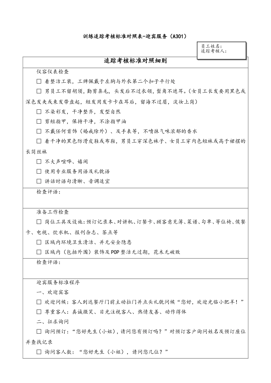 7.3.6-3追踪考核标准对照A301.doc_第1页