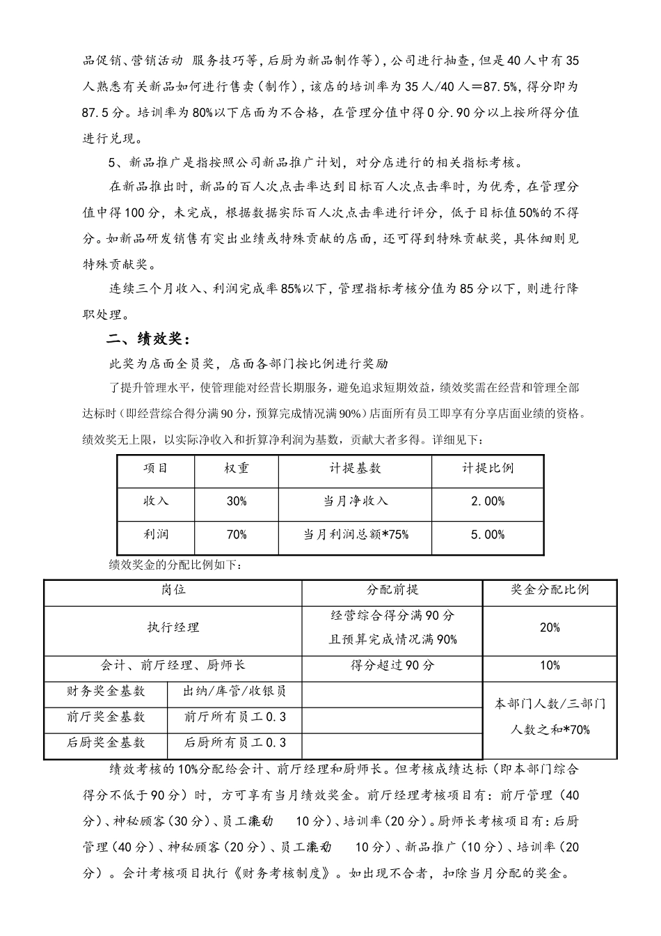 7.5.2XX分公司各分店20XX年考核激励方案运营改.doc_第3页