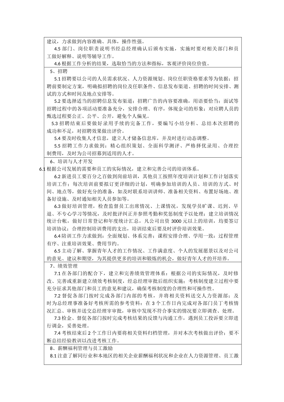 行政人事部部门职责说明书-5页.docx_第3页