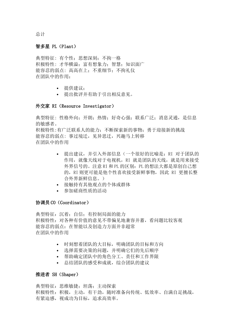 BELBIN-贝尔宾团队角色测试.docx_第3页