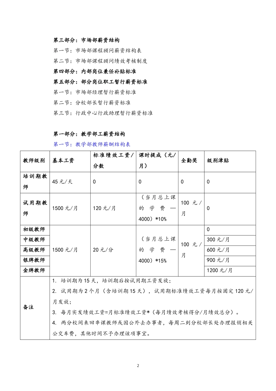 00-11【实例】教育培训机构新薪酬制度(1).docx_第2页