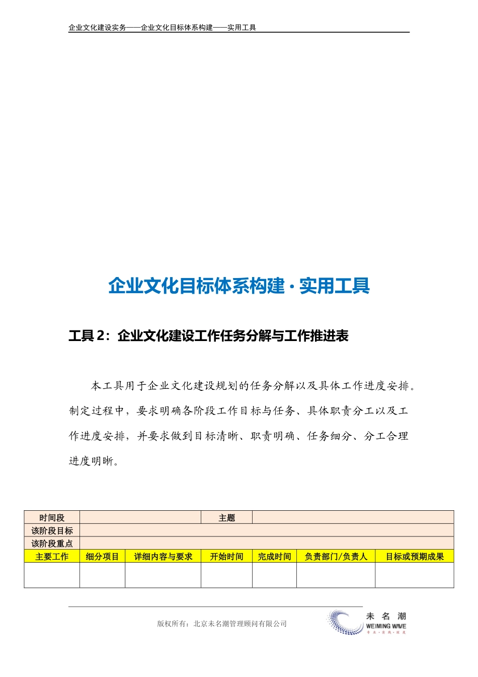 03-【目标体系构建】-企业文化建设工作任务分解与工作推进表(1).docx_第3页