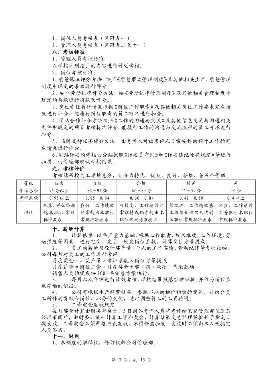 XX混凝土公司考核方案(加薪酬).doc_第3页