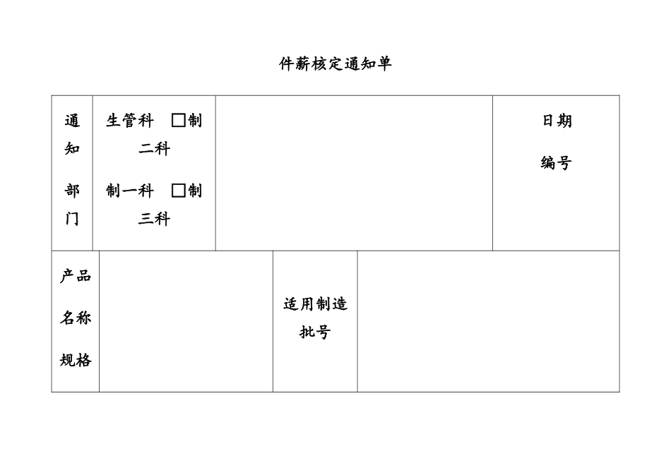 23-【通用】件薪核定通知单(1).doc_第1页