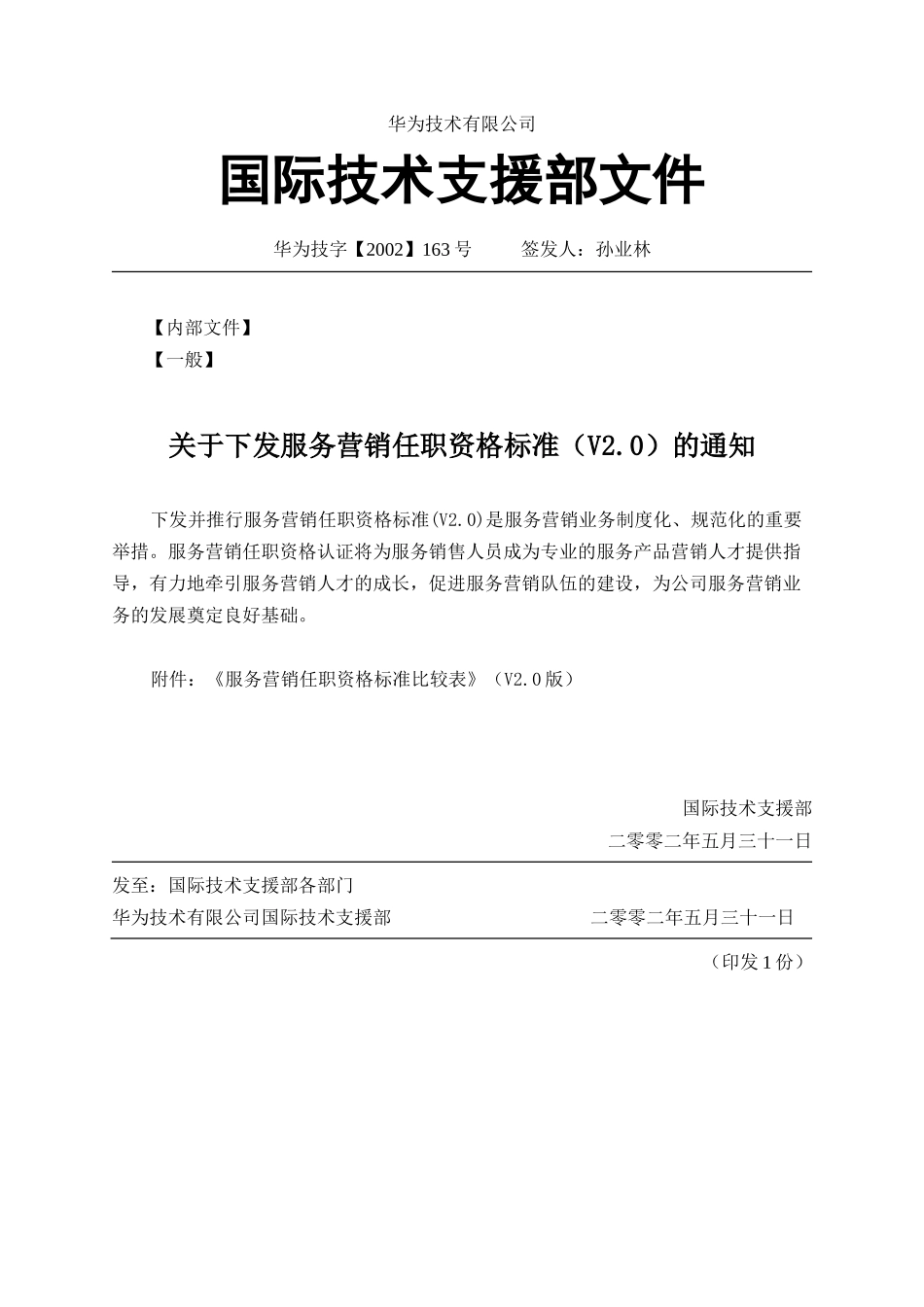 技字2002（163）-关于下发服务营销任职资格标准（V2.doc_第1页