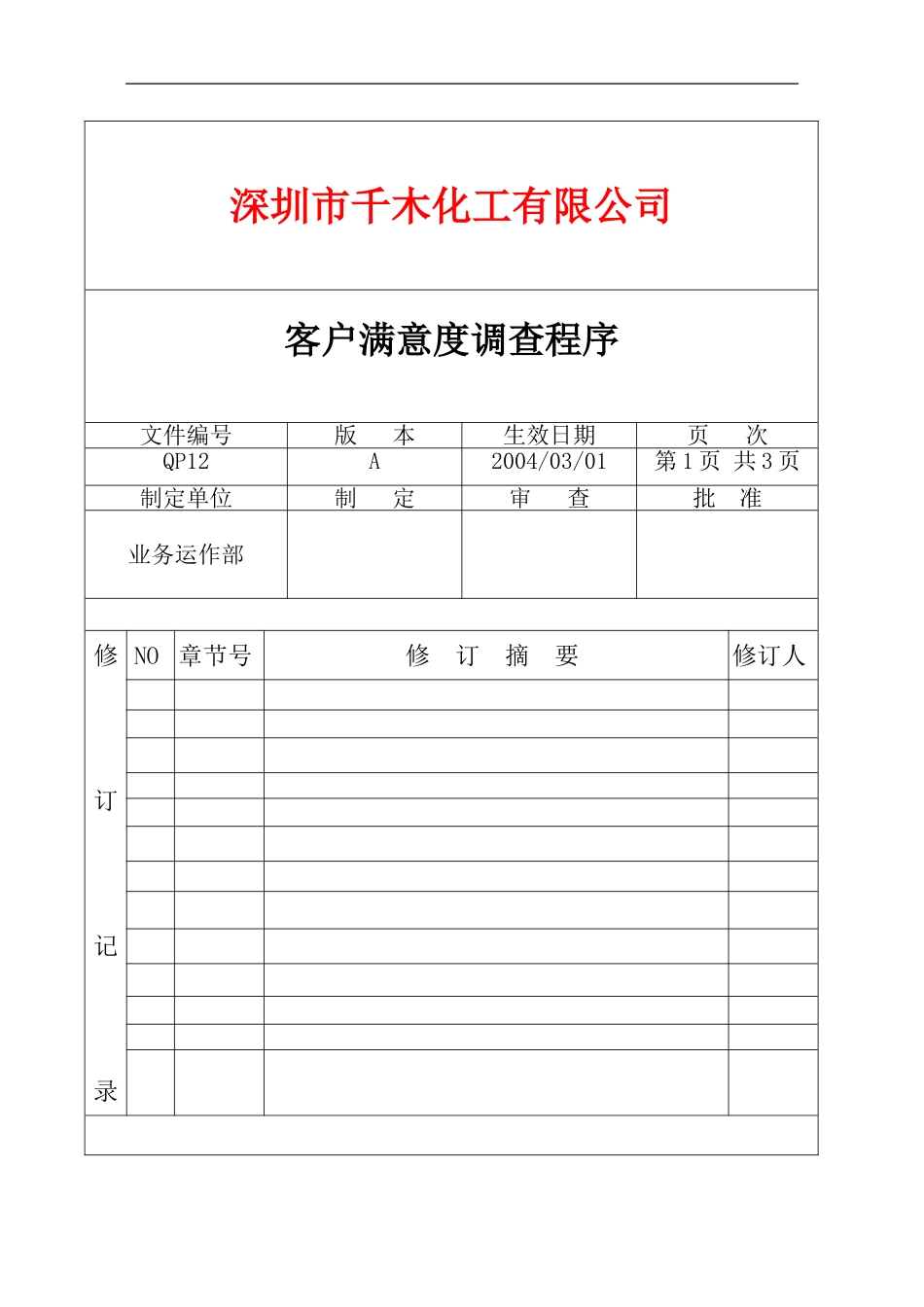 QP12客户满意度调查程序(1).doc_第1页