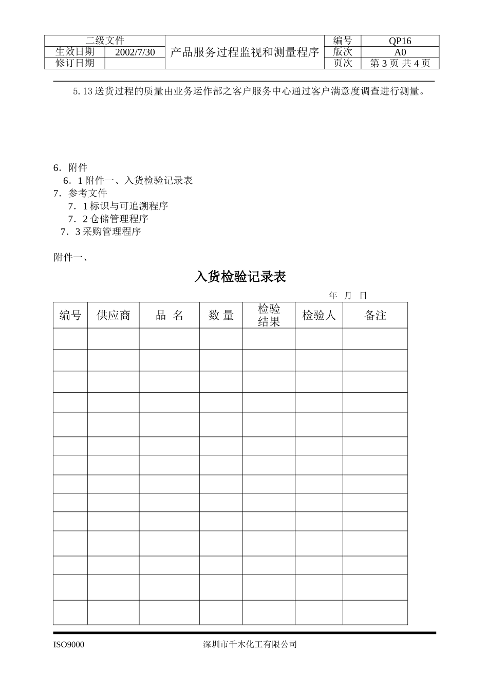 QP14产品及服务过程监视和测量程序(1).doc_第3页