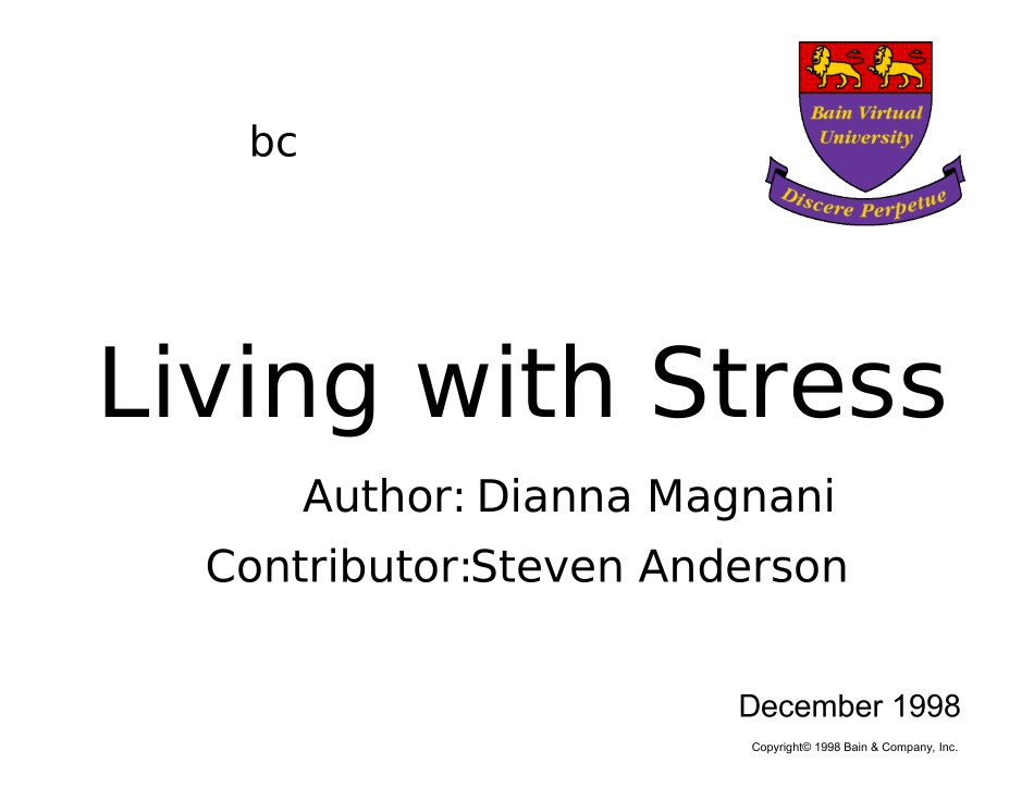 工作态度-LivingwithStress(1).ppt_第1页