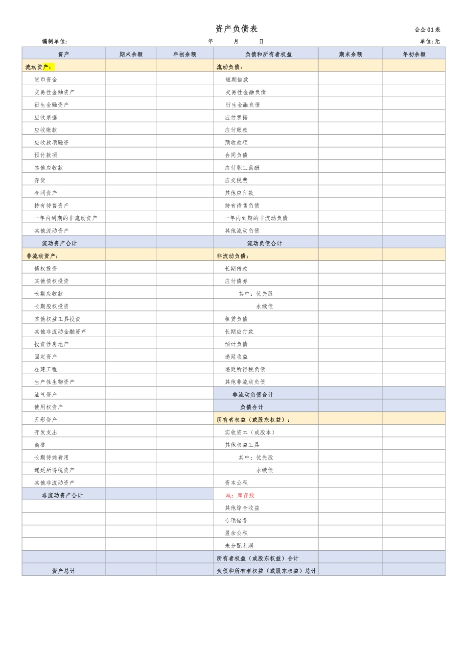 2020年最新财务报表模版(1).pdf_第1页