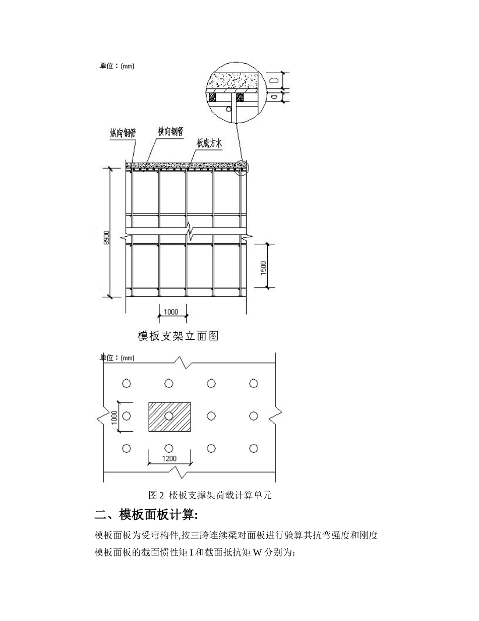 厂房工程高支撑模板施工组织设计方案（8.9m）.Doc_第2页
