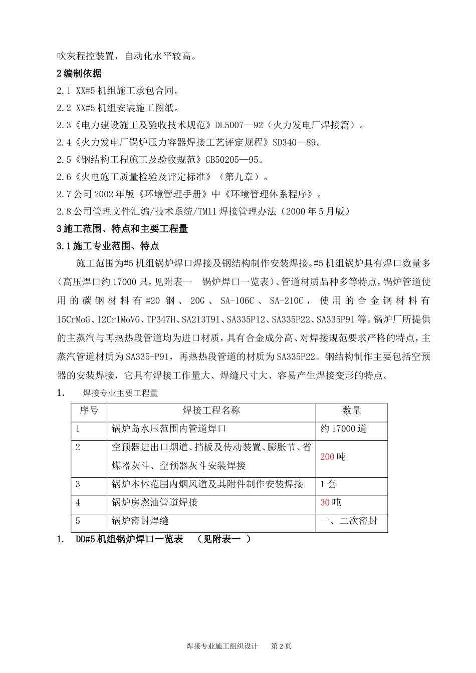 2台330MW锅炉焊接施工组识设计.doc_第2页