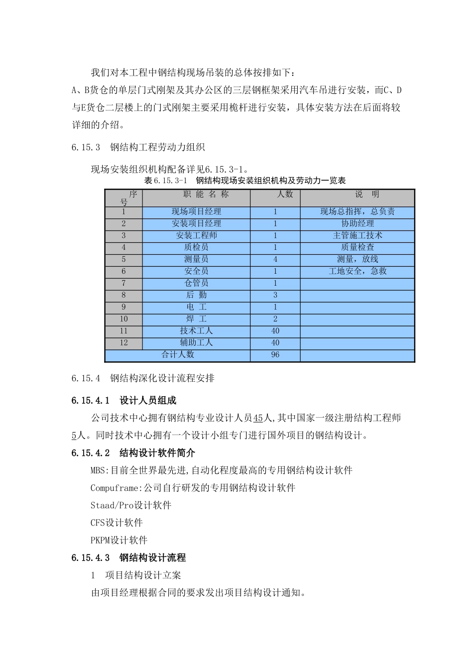 北京某厂房的钢结构工程（中建某公司钢结构部分方案 附三维图）.doc_第3页