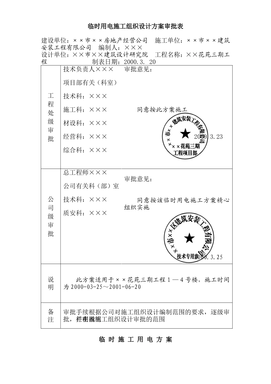 临时用电施工组织设计方案(全套含表格).doc_第3页