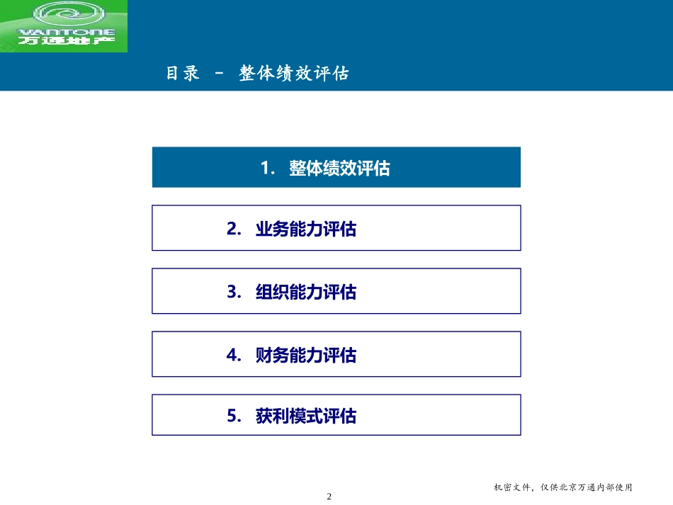 北京万通发展战略项目内部评估报告.ppt_第2页