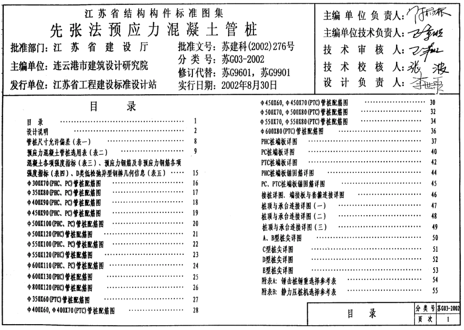 苏G03-2002先张法预应力混凝土管桩.pdf_第1页