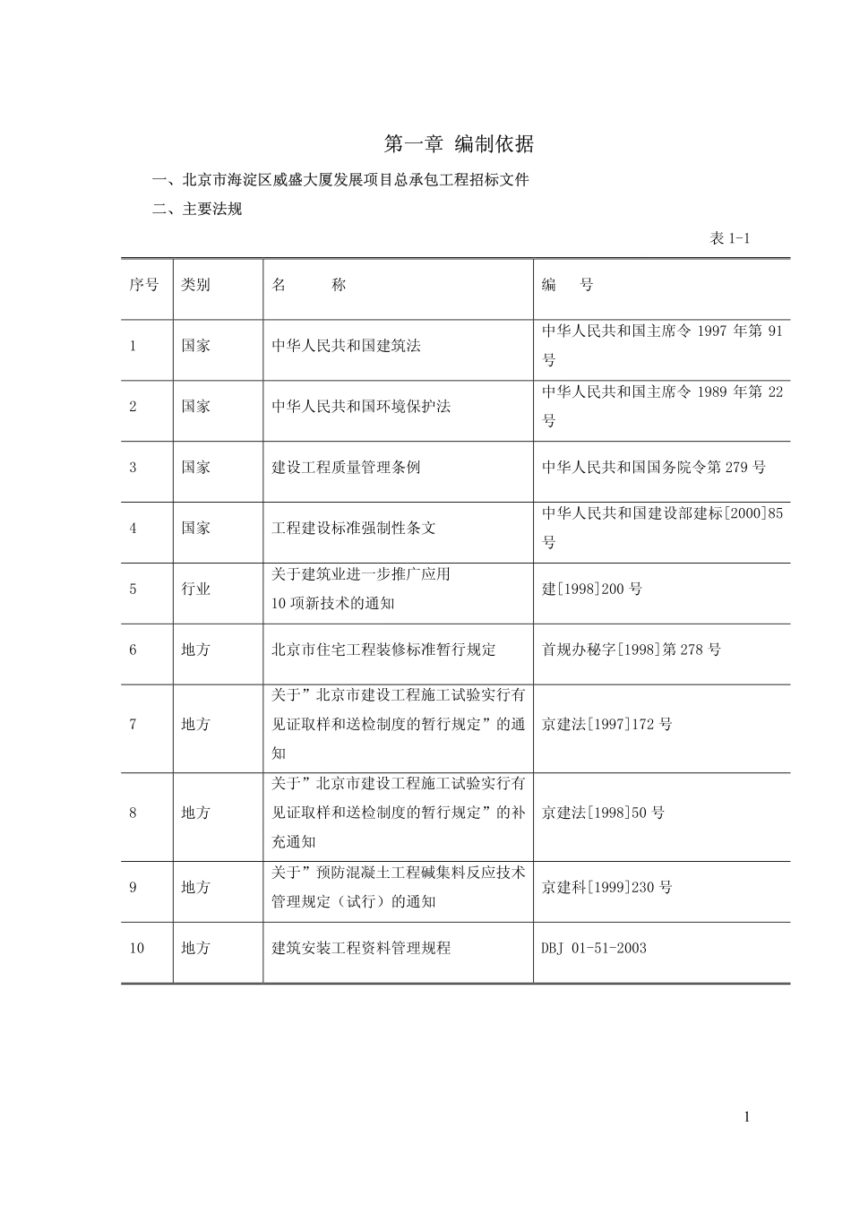 威盛大厦施工组织设计上（第一章至第六章）.pdf_第1页