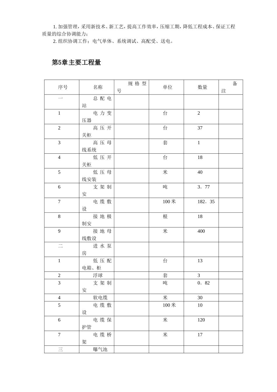 污水处理厂电气设备安装施工组织设计.doc_第3页