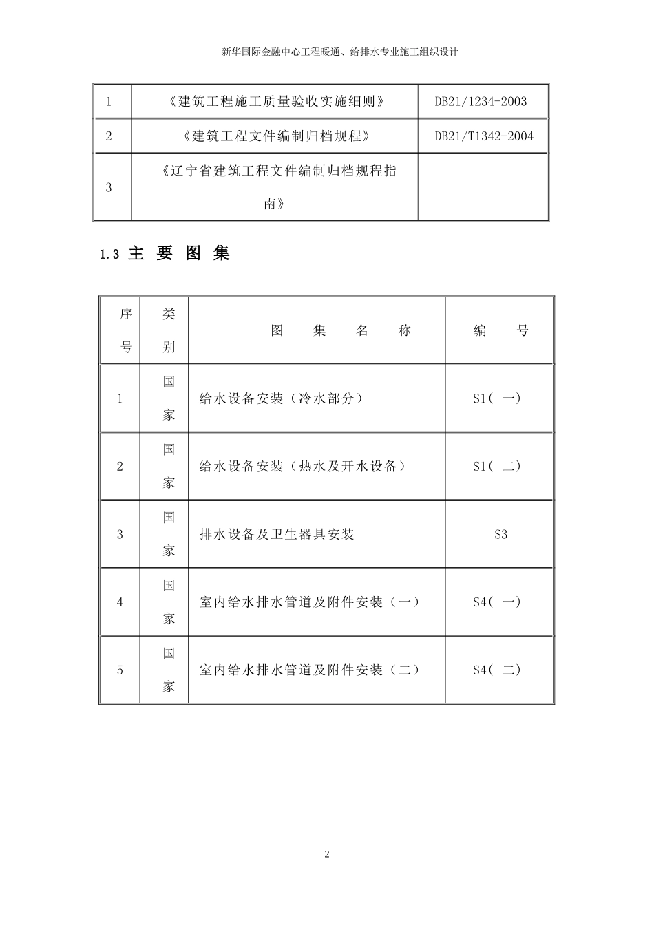 新华国际金融中心暖通给排水专业施工组织设计方案.doc_第2页