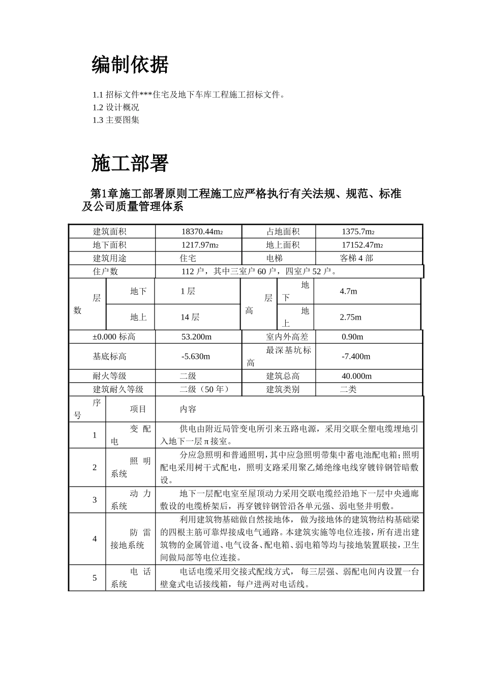 某住宅及地下车库工程电气安装施工组织设计.doc_第2页