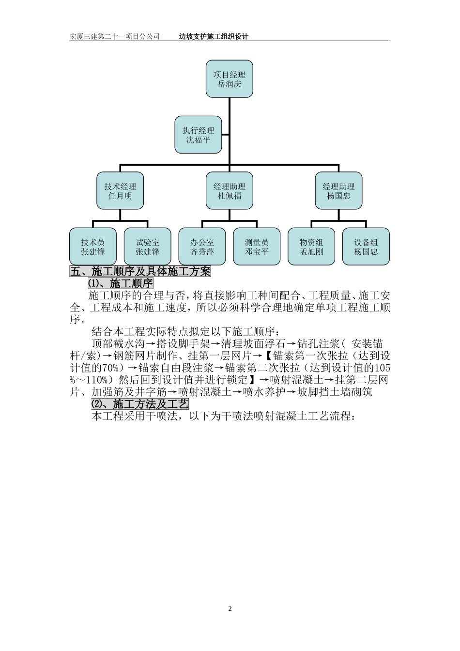 阳泉煤业(集团)有限责任公司寺家庄矿边坡支护工程施工组织设计.doc_第2页