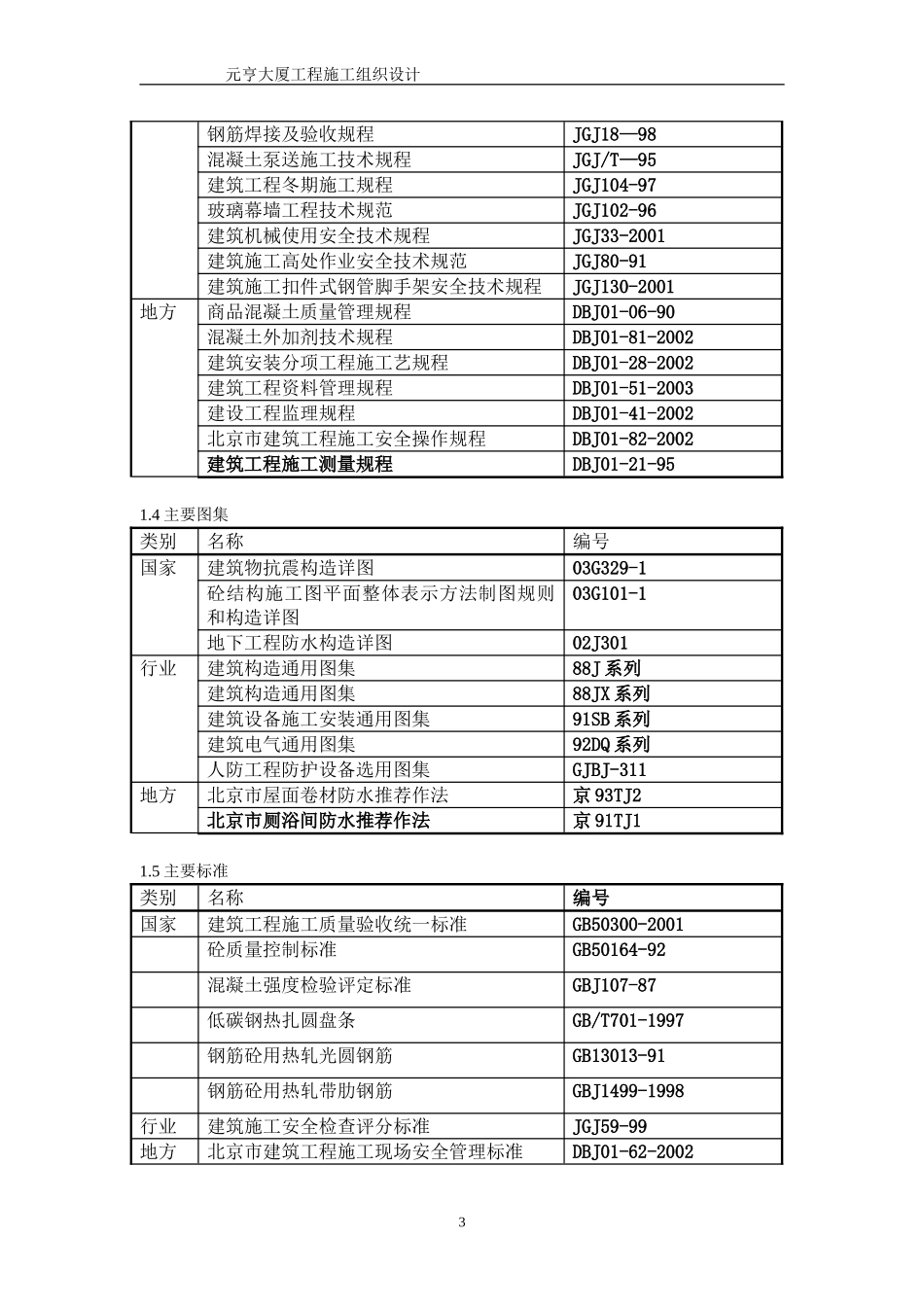 元亨大厦框架剪力墙结构施工组织设计方案.doc_第3页