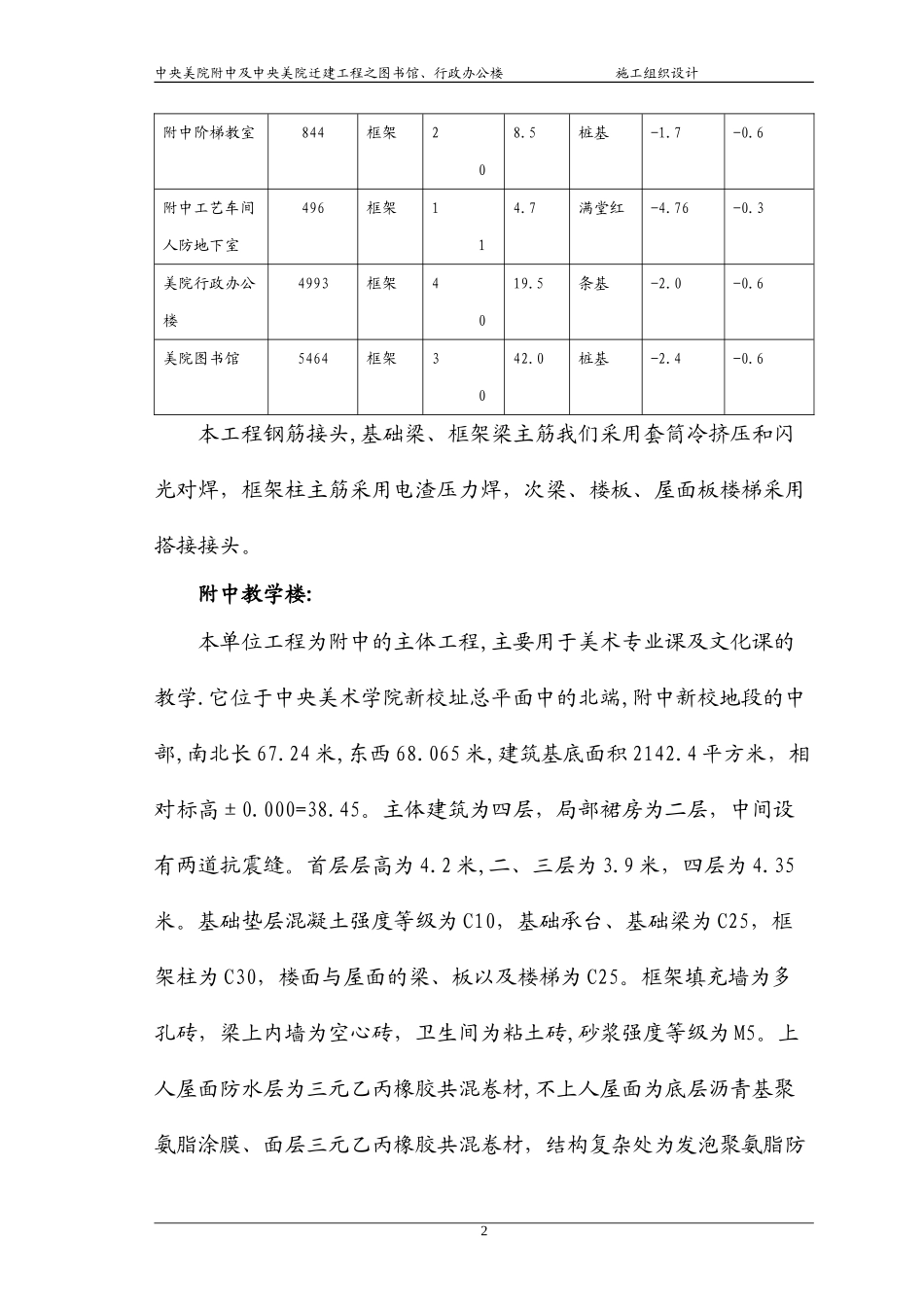 中央美院迁建工程施工组织设计方案.doc_第2页