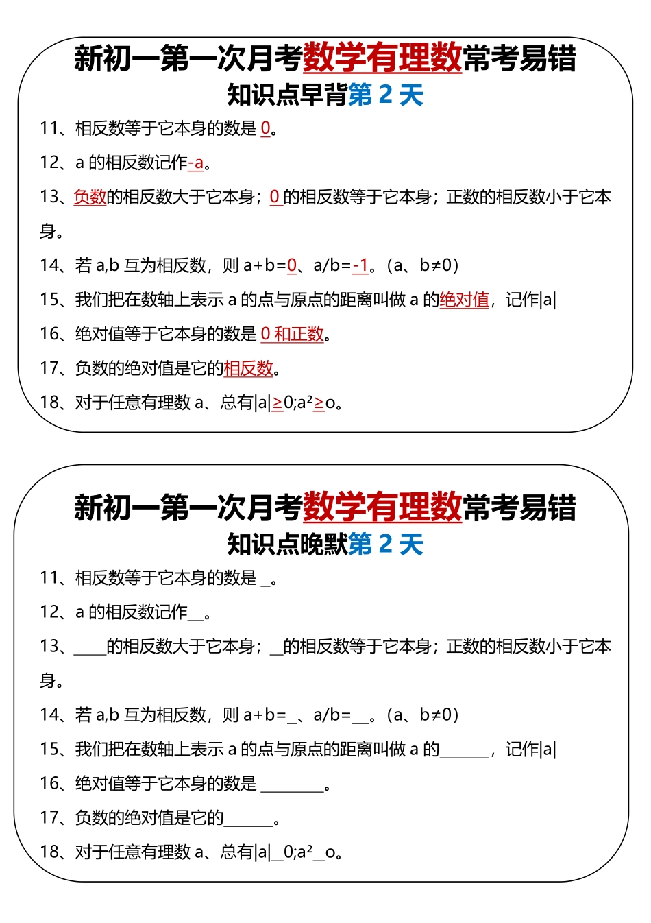 新初一第一次月考数学有理数常考易错.pdf_第2页