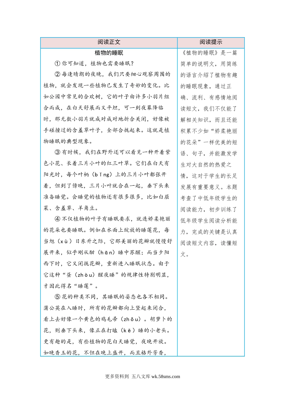 第4单元 观察与发现（课外阅读） 三年级语文下册 （部编版）.docx_第2页