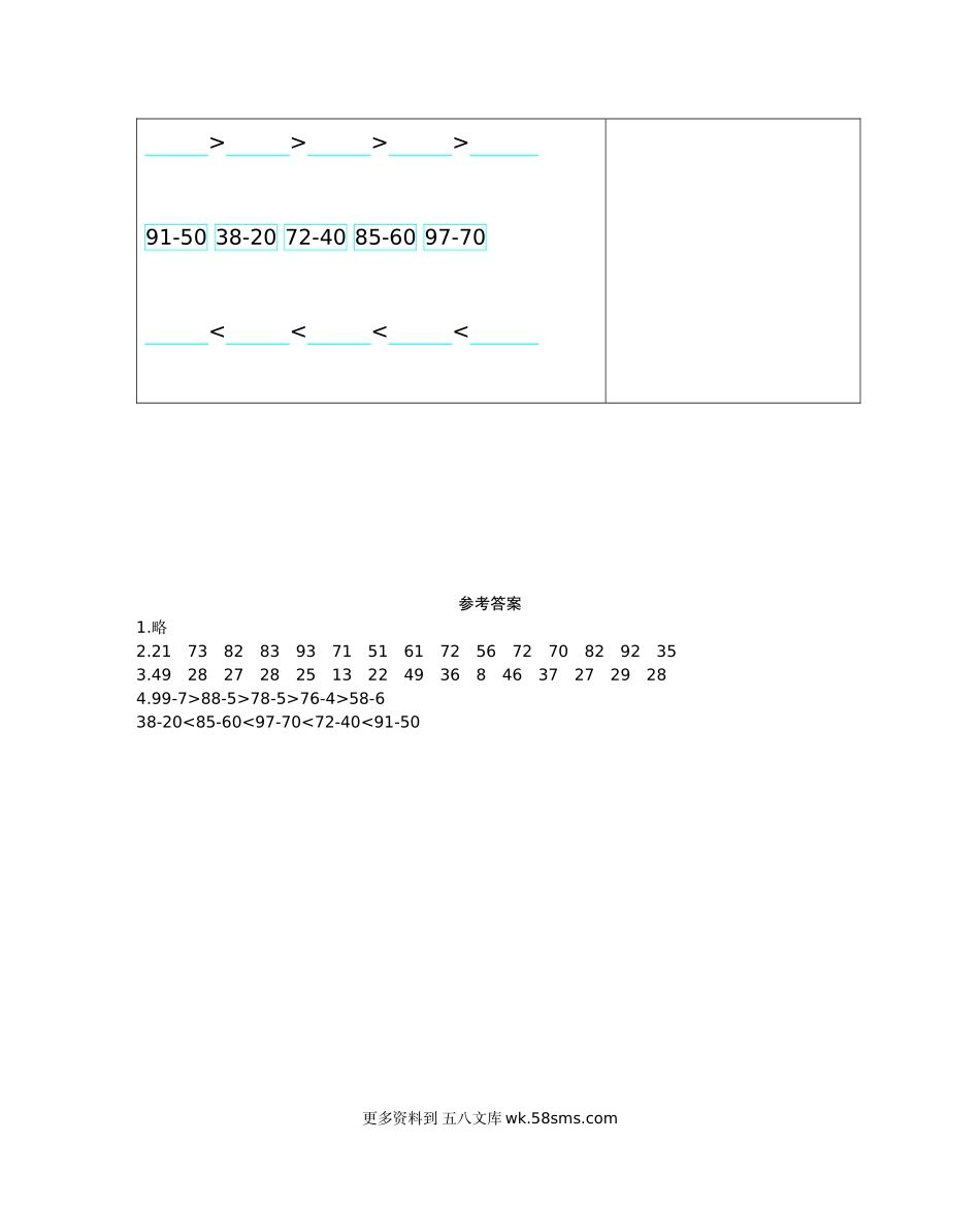 一年级计算题11两位数减一位数(不退位)、整十数（含答案）.docx_第2页