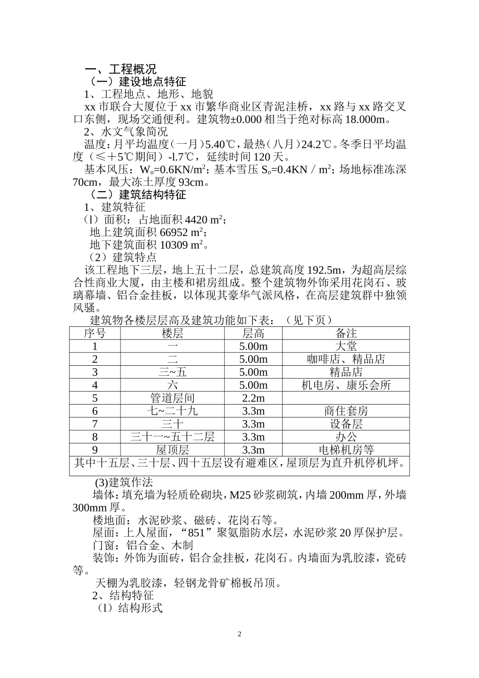 0333xx联合大厦工程施工组织设计.doc_第2页