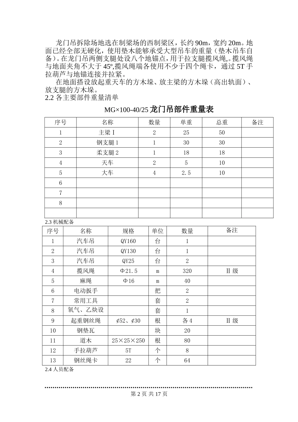 MG2×100龙门吊拆除方案(装吊公司).doc_第3页