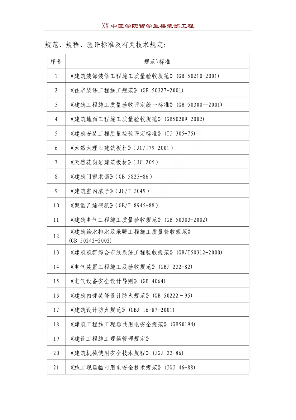 某中医学院留学生楼装饰施工组织设计.pdf_第2页