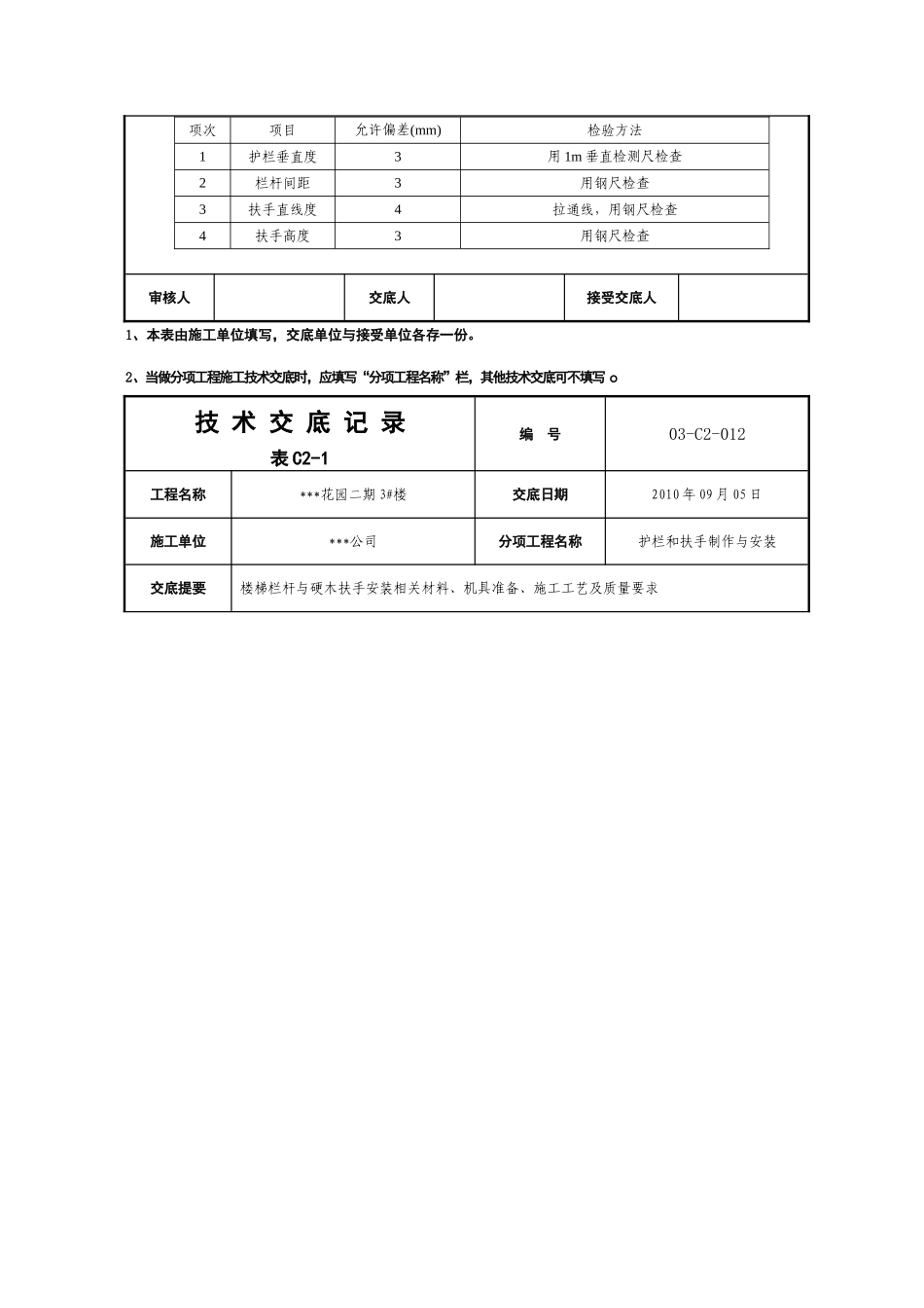 装饰装修012楼梯栏杆硬木扶手安装技术交底.doc_第2页